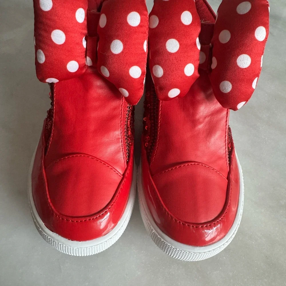Disney Red Minnie Mouse Kids Sneakers - Picture 3 of 8